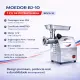 Imagem adicional 3 do item Moedor De Carne 1cv Elétrico Boca 10 Inox Profissional BJA