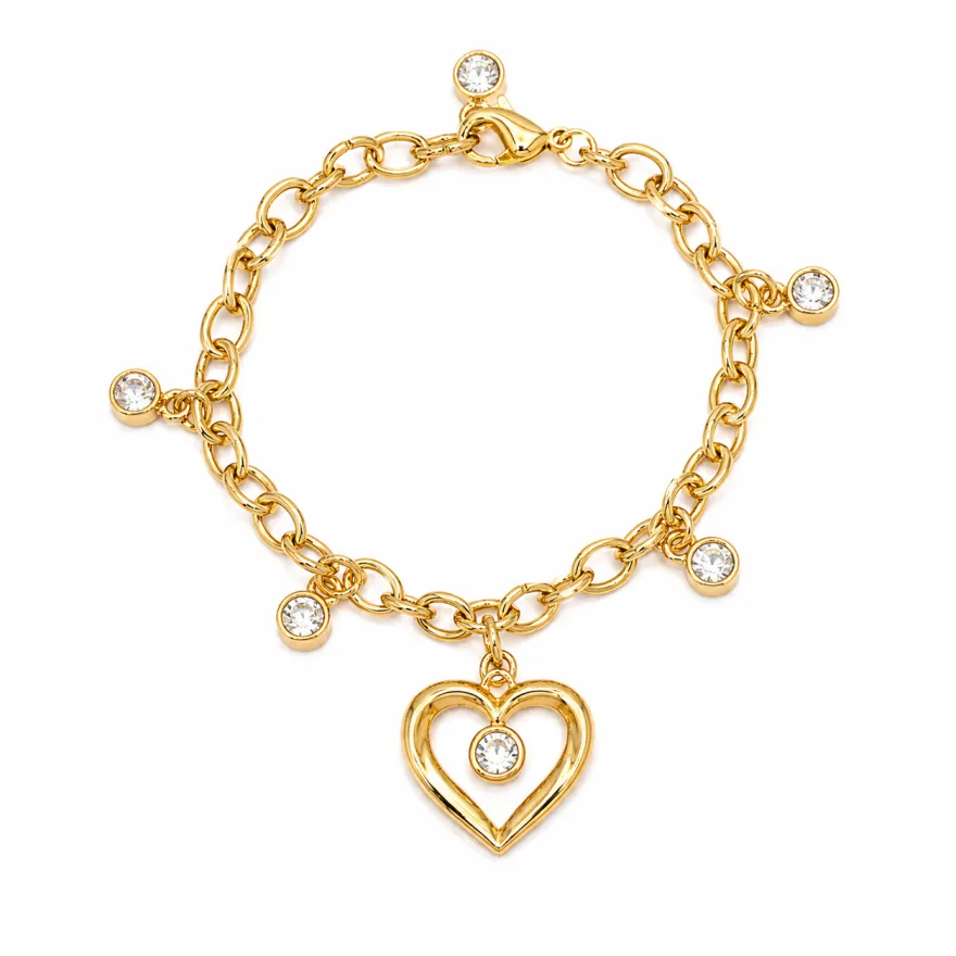 Imagem de Pulseira Strass com Coração