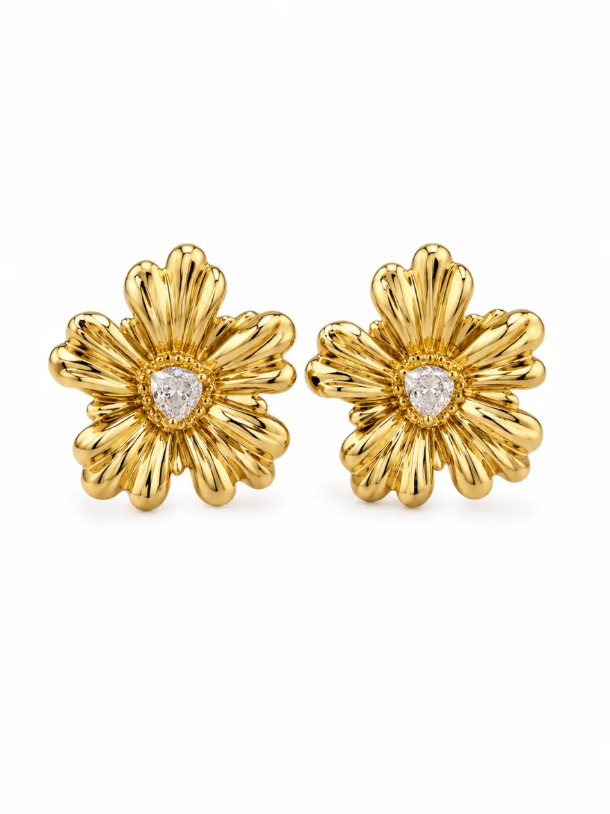 Imagem de Brinco Flower Glow Dourado