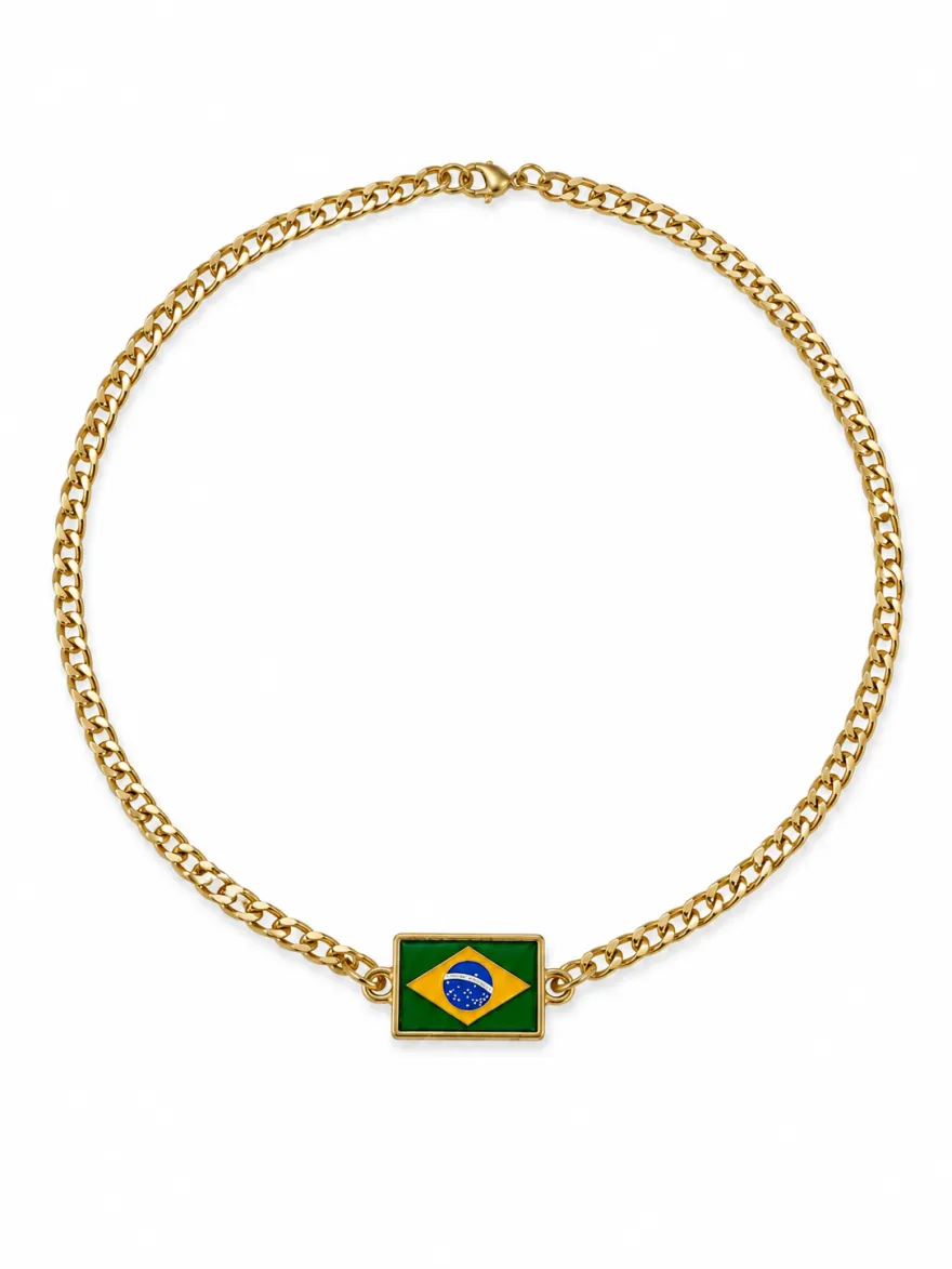 Imagem de Colar Brasil Dourado