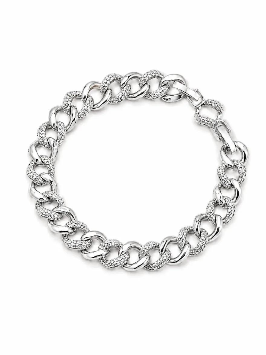 Imagem de Pulseira Corrente Prateada