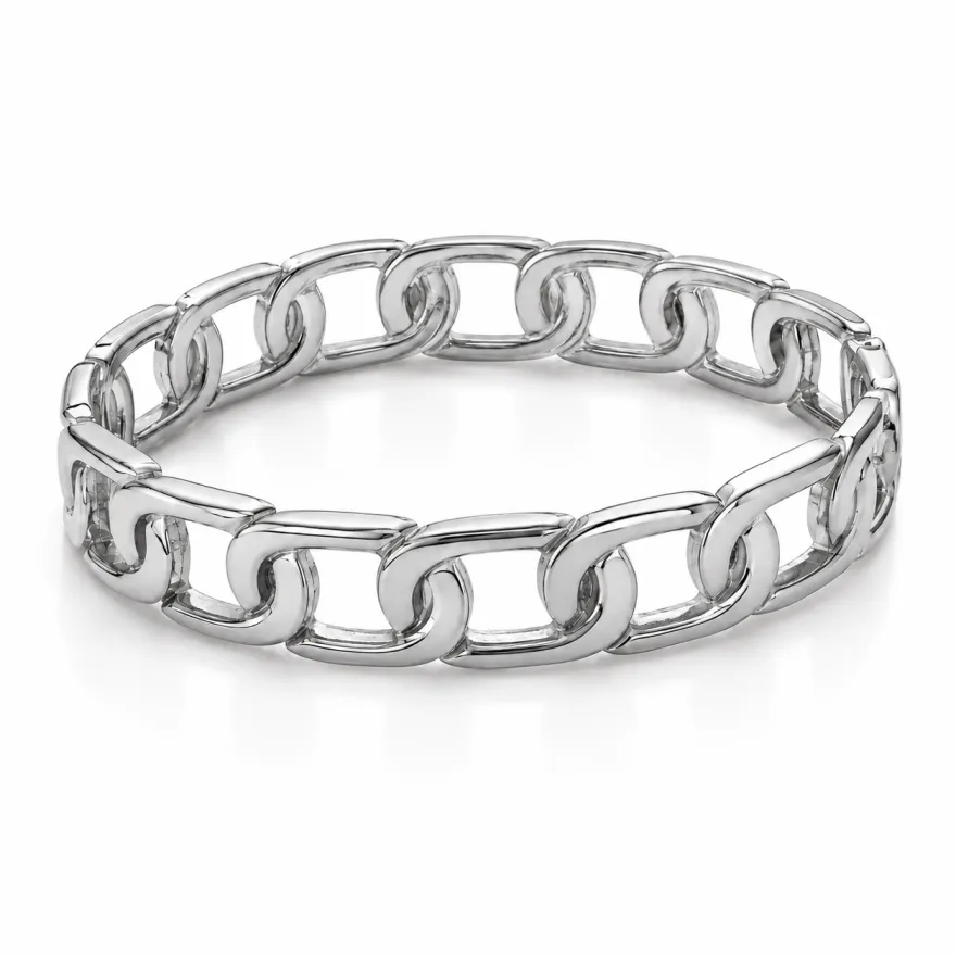 Imagem de Bracelete Elos Prateado