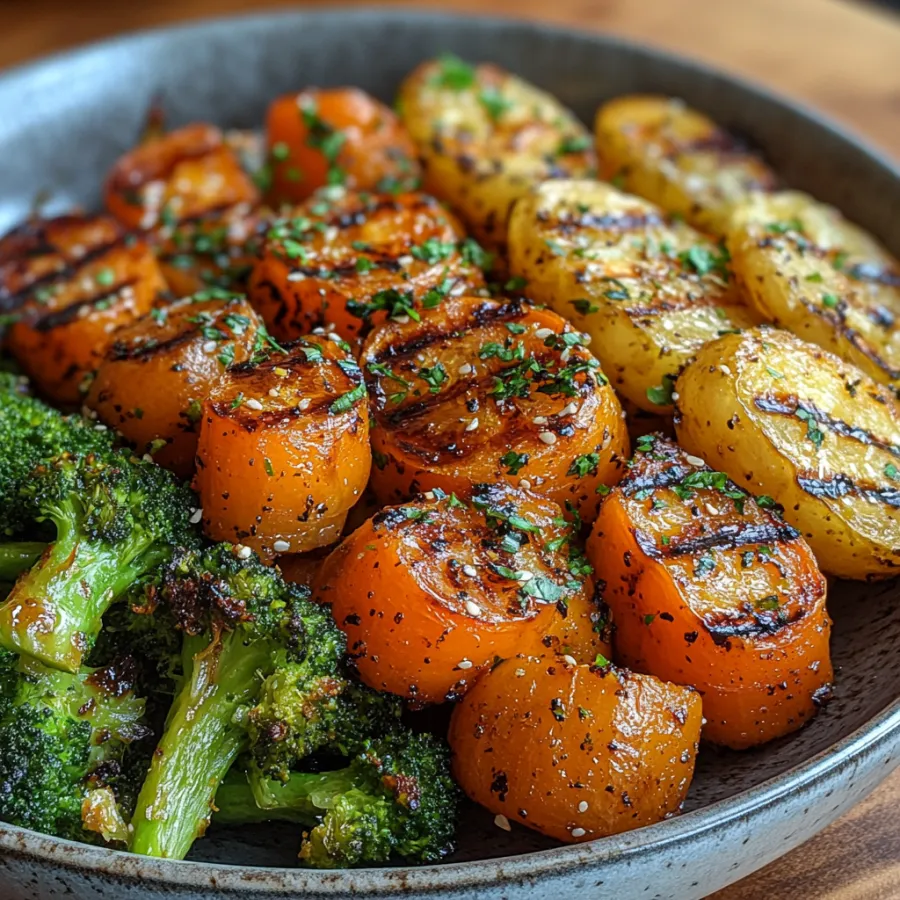 Imagem Cenoura-caramelizada-com-batatas-assadas-e-brócolis-crocante