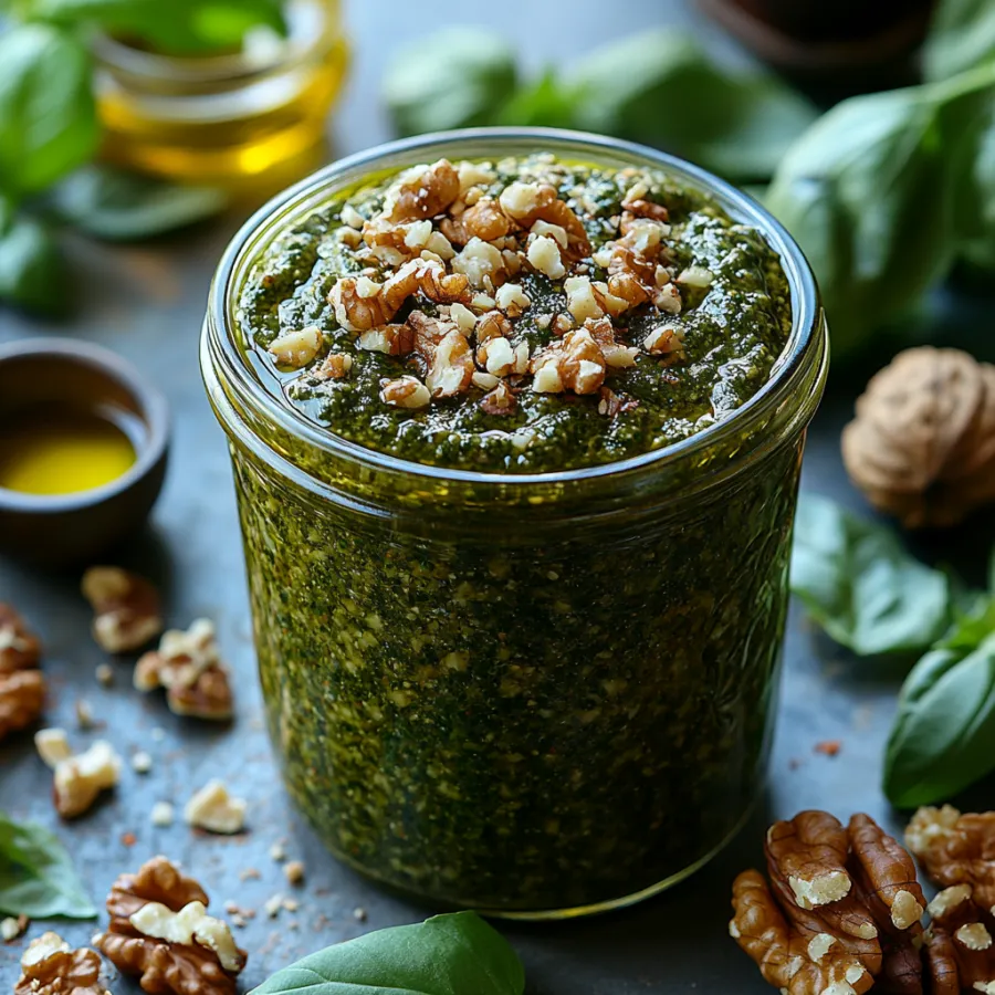 Imagem Pesto-de-manjericão