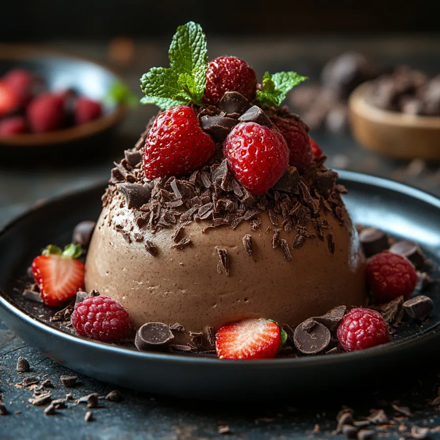 Imagem Mousse-de-chocolate