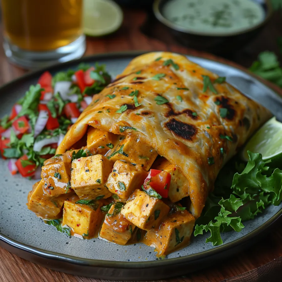 Imagem Wrap-recheado-com-curry-de-tofu