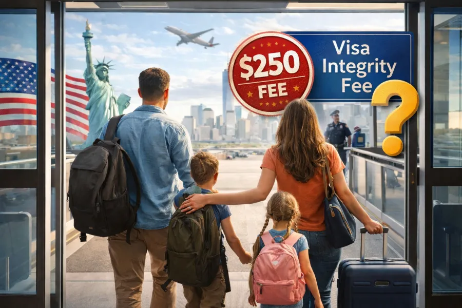 Nova taxa de US$250 no visto americano